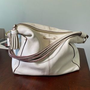 Kate Spade pebbled leather cream bag
